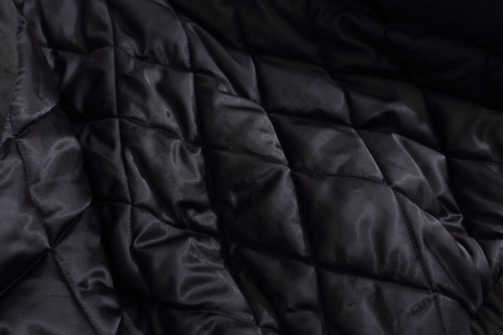 Fake Fur Trim Suede Quilting Jacket WN27914