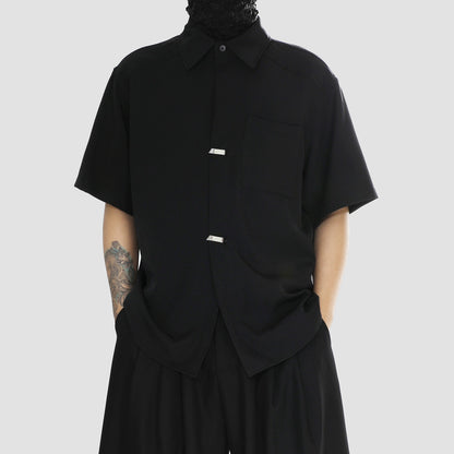 Plain Oversize Short Sleeve Shirt WN20160