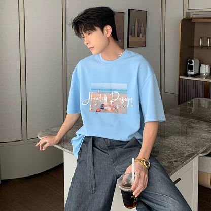 Print Oversize Short Sleeve T-Shirt WN20437