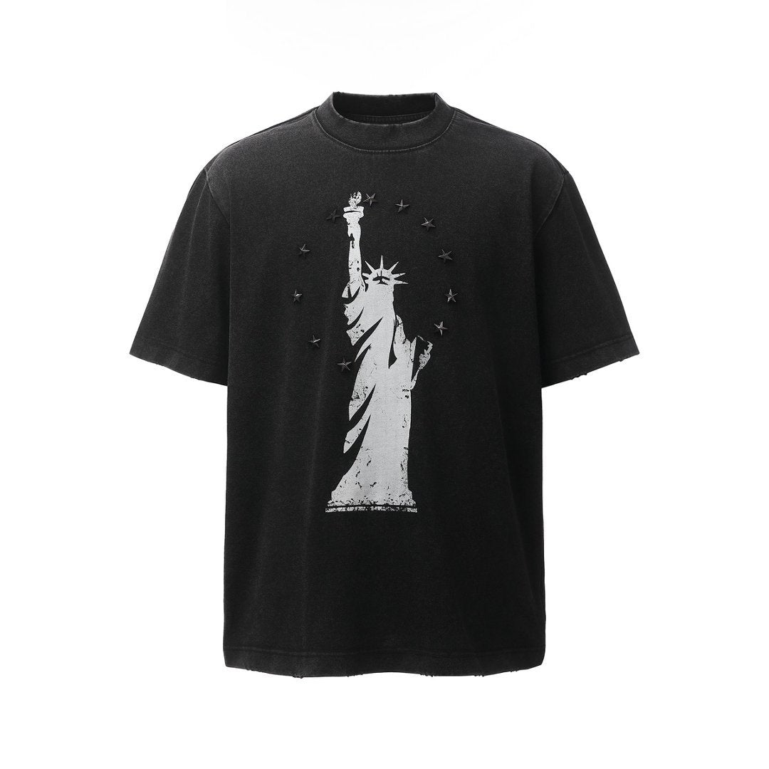 Heavyweight Metal Detail Short Sleeve T-Shirt WN26024