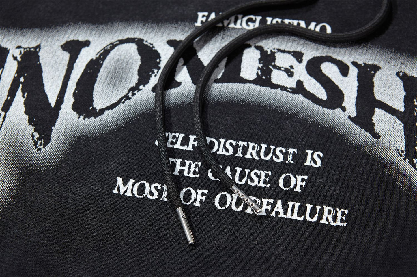 Oversize Letter Print Pullover Hoodie WN11500