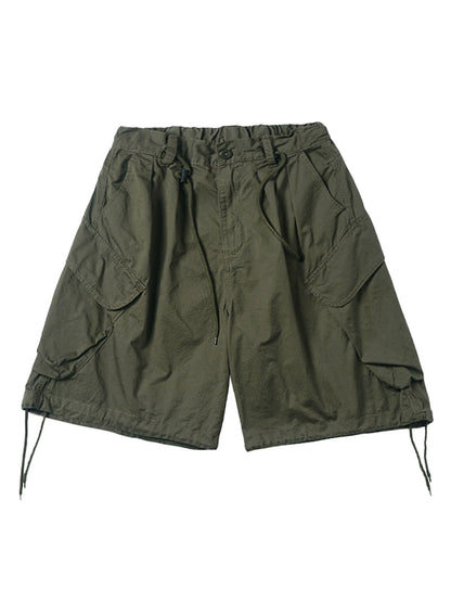 Large Pocket Workwear Wide Leg Short Pants WN5687