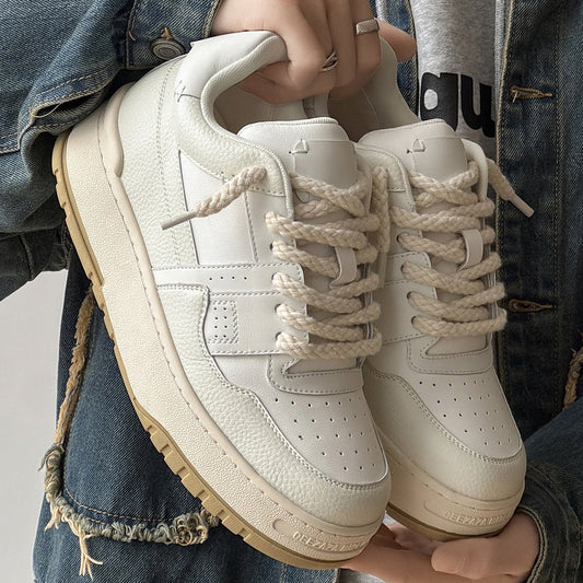 Chunky Wedge Platform Lace-Up Sneakers WN24522