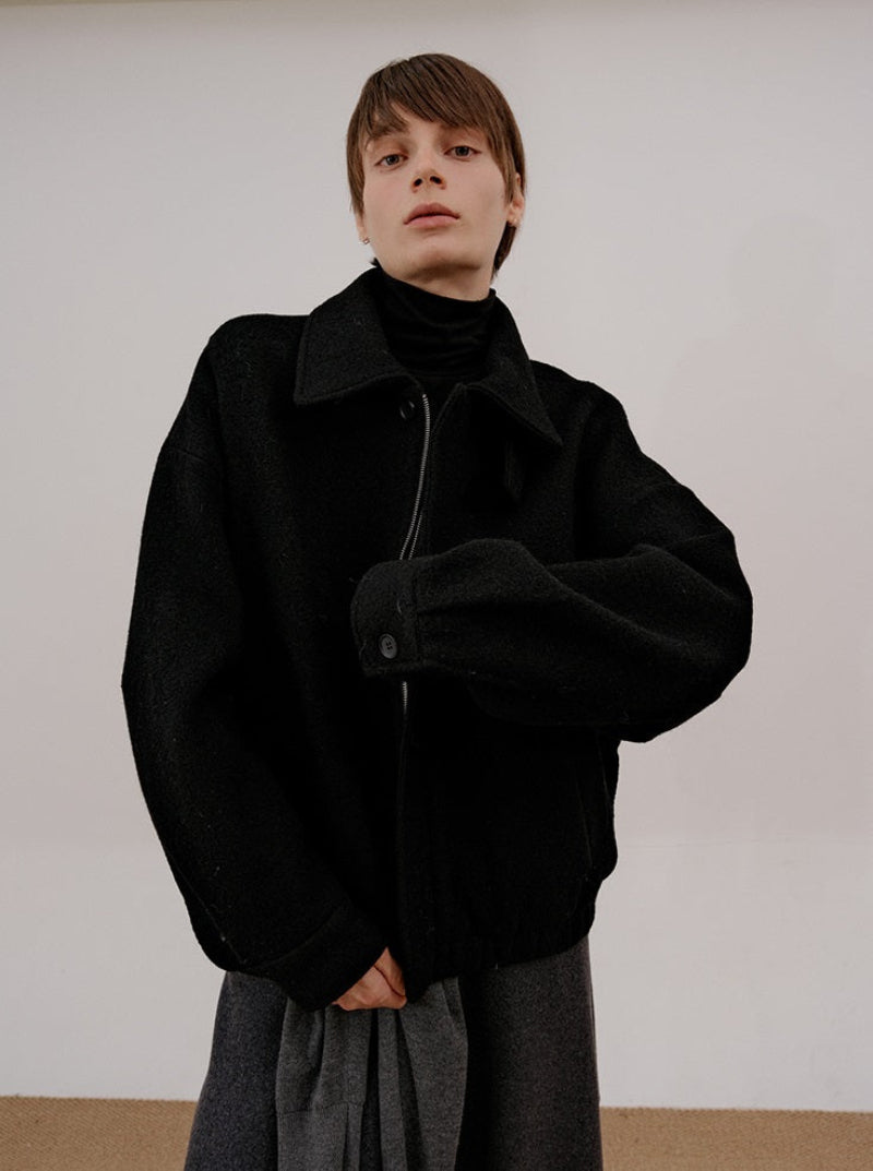 Pocket Lapel Zipper Jacket WN21505