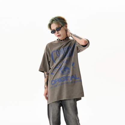 Wash Subcultural Image Design Casual Short Sleeve T-Shirt WN5213