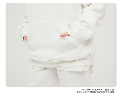 Fleece Lining Oversize Hoodie & Fleece Lining Sweatpants Setup WN9931-K2