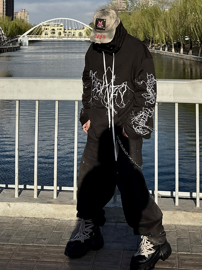 Tie-Dye Patchwork Rivet Curved-Brim Cap WN21082