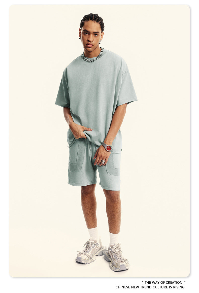 Washed Oversize Short-sleeve T-shirt WN6367