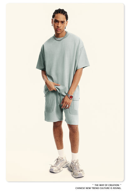 Washed Oversize Short-sleeve T-shirt WN6367