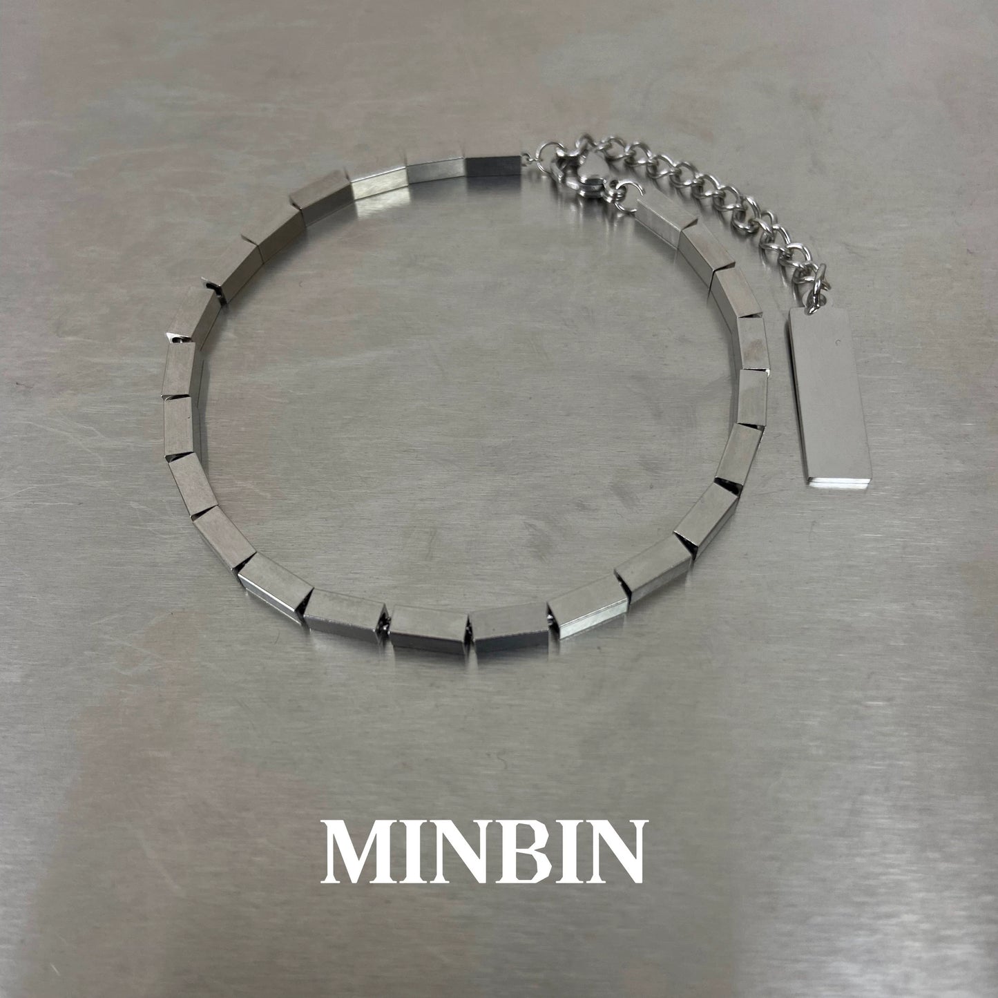 Square Titanium Steel Bracelet WN19237