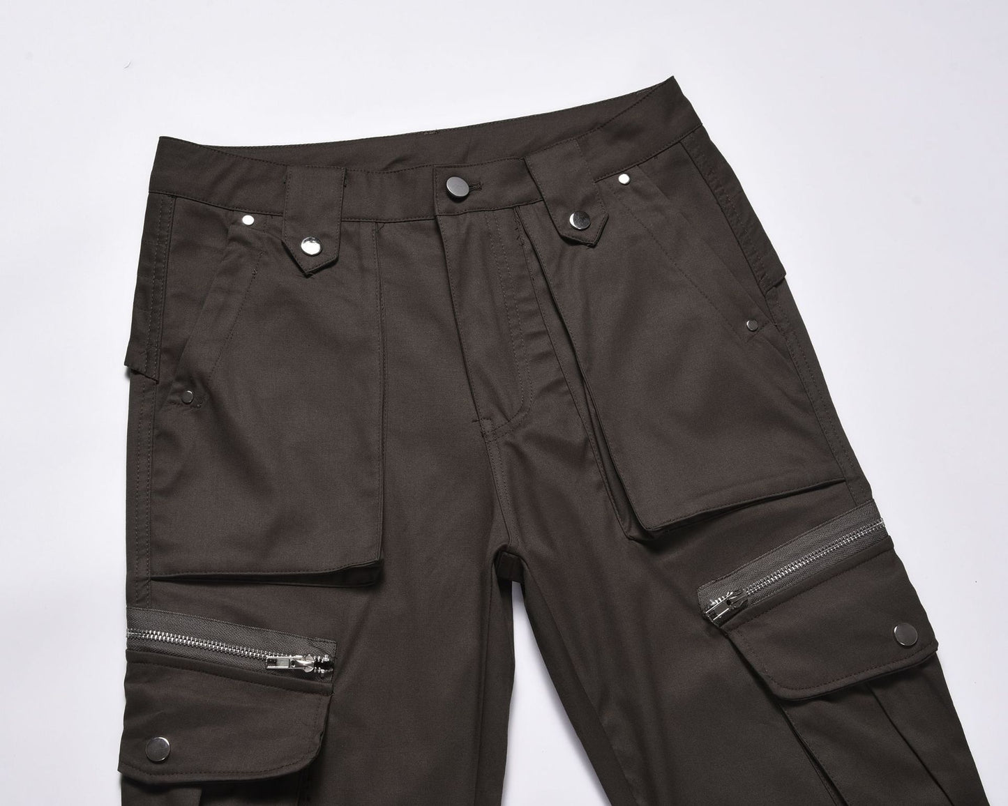 Zip Pocket Wide Leg Cargo Pants WN26021