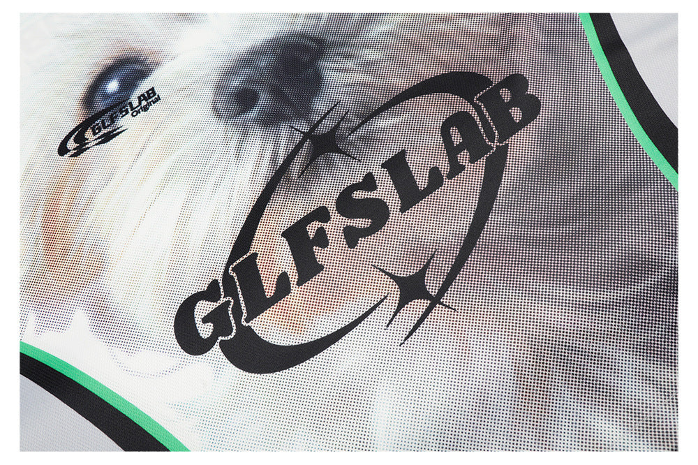 V-Neck Sporty Dog Print Short Sleeve T-Shirt WN26576