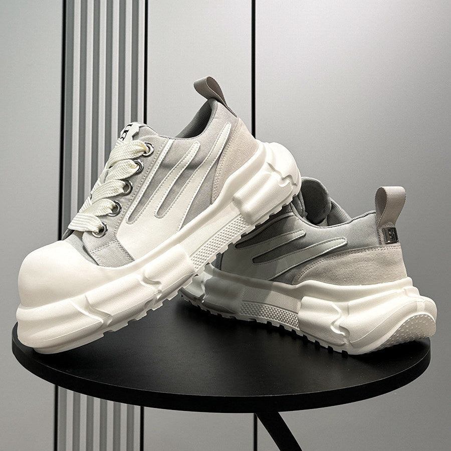 Panel Platform Chunky Sole Sneakers WN24715