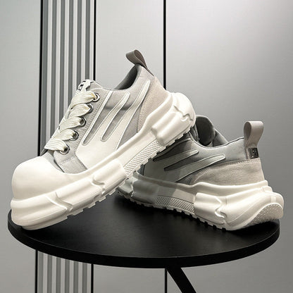 Panel Platform Chunky Sole Sneakers WN24715
