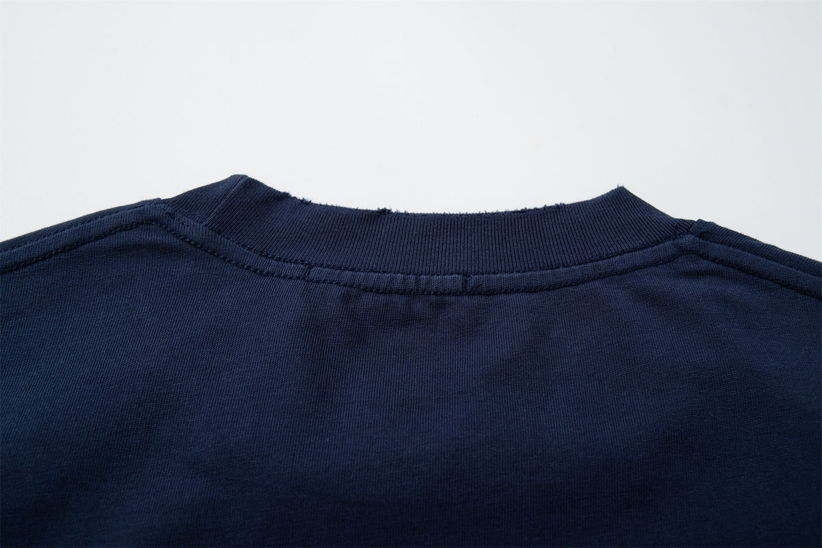 Washed Raw Hem Oversize Short Sleeve T-Shirt WN26929