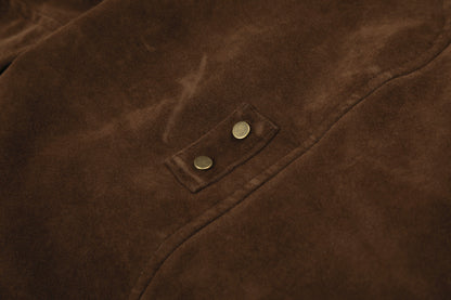 Fake Fur Collar Toggle Detail Cropped Jacket WN27802