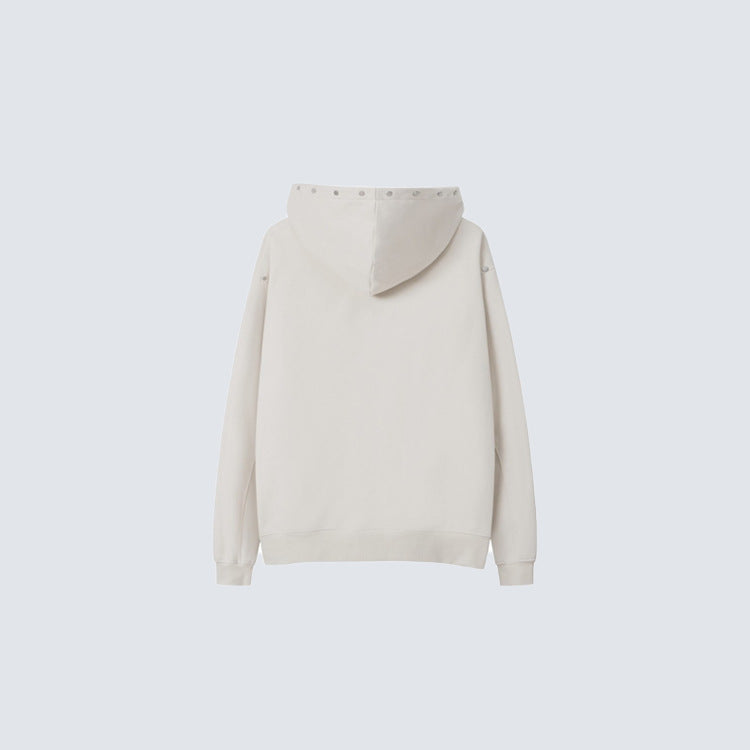 Studs Graphic Print Pocket Hoodie WN28003
