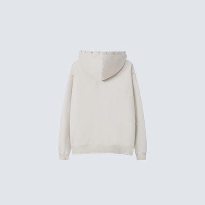 Studs Graphic Print Pocket Hoodie WN28003