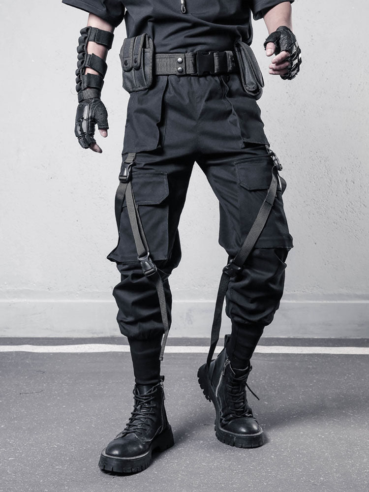 Functional Multi-Pocket Cuffed Cargo Pants WN22567