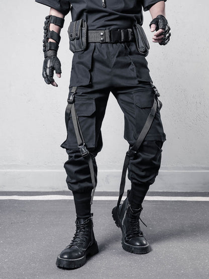 Functional Multi-Pocket Cuffed Cargo Pants WN22567