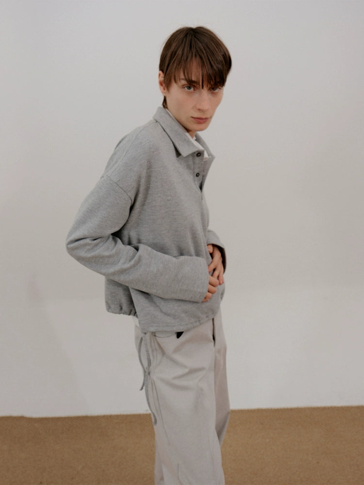Drawstring Polo Sweatshirt WN21674