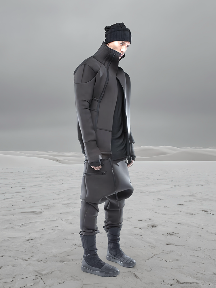 Deconstructed Drop-Crotch Pants WN21975