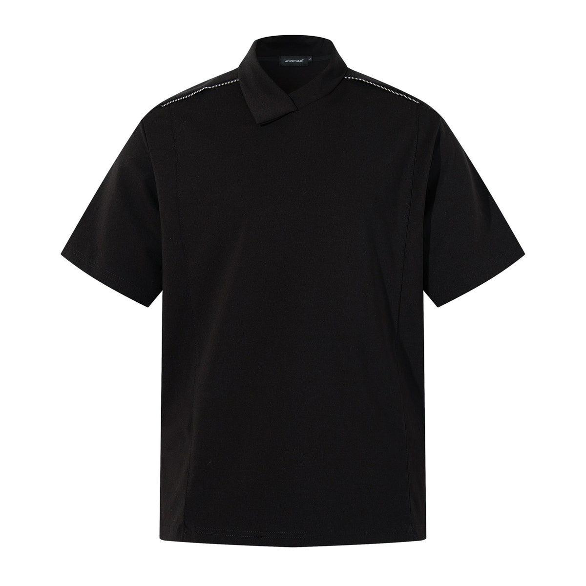 Zipper Design Heavyweight Short Sleeve T-Shirt WN26854