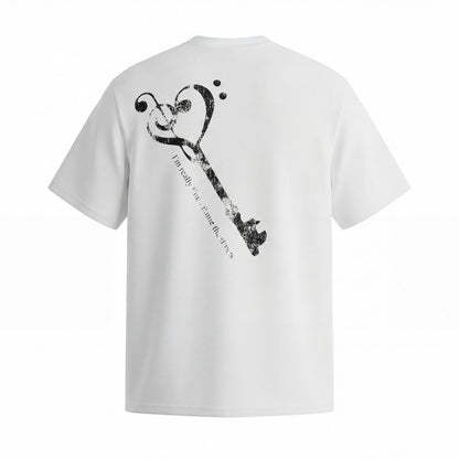 Rock Graphic Print Drop-Shoulder Oversize Short Sleeve T-Shirt WN27931