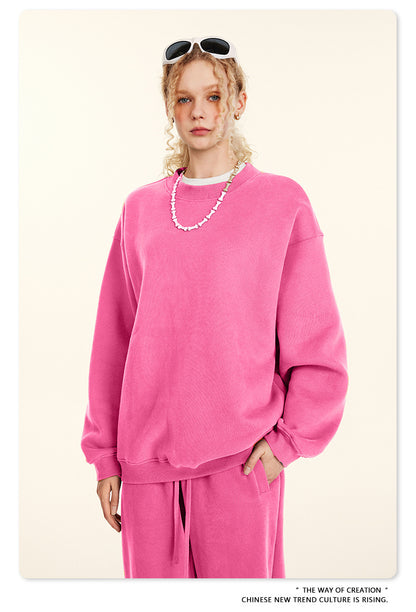 Fleece Lining Oversize Sweatshirt WN9928