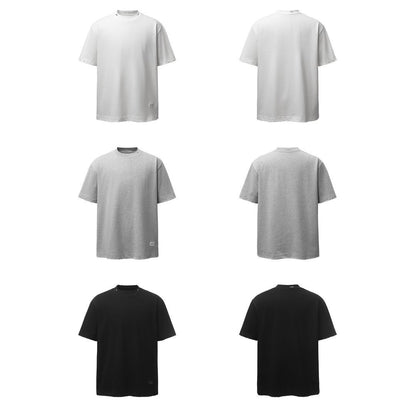 Oversize Damage Plain Short Sleeve T-Shirt WN25472