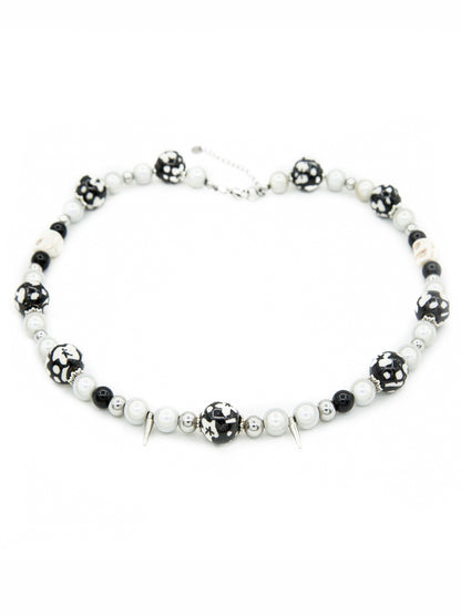 Floral Beaded Pearls Necklace WN21123