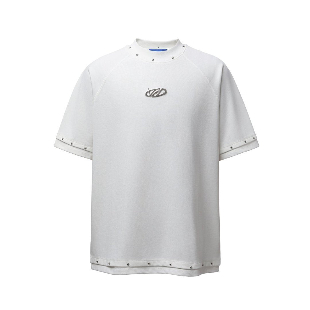 Studs Raglan Short Sleeve T-Shirt WN25505
