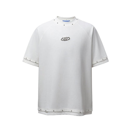 Studs Raglan Short Sleeve T-Shirt WN25505