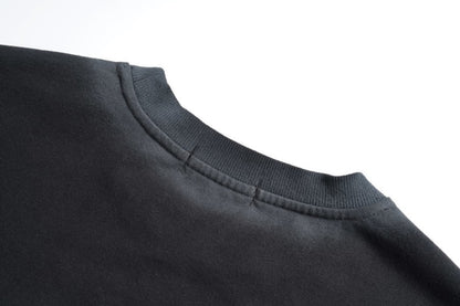 Washed Gradient Letter Embroidery Sweatshirt WN28116