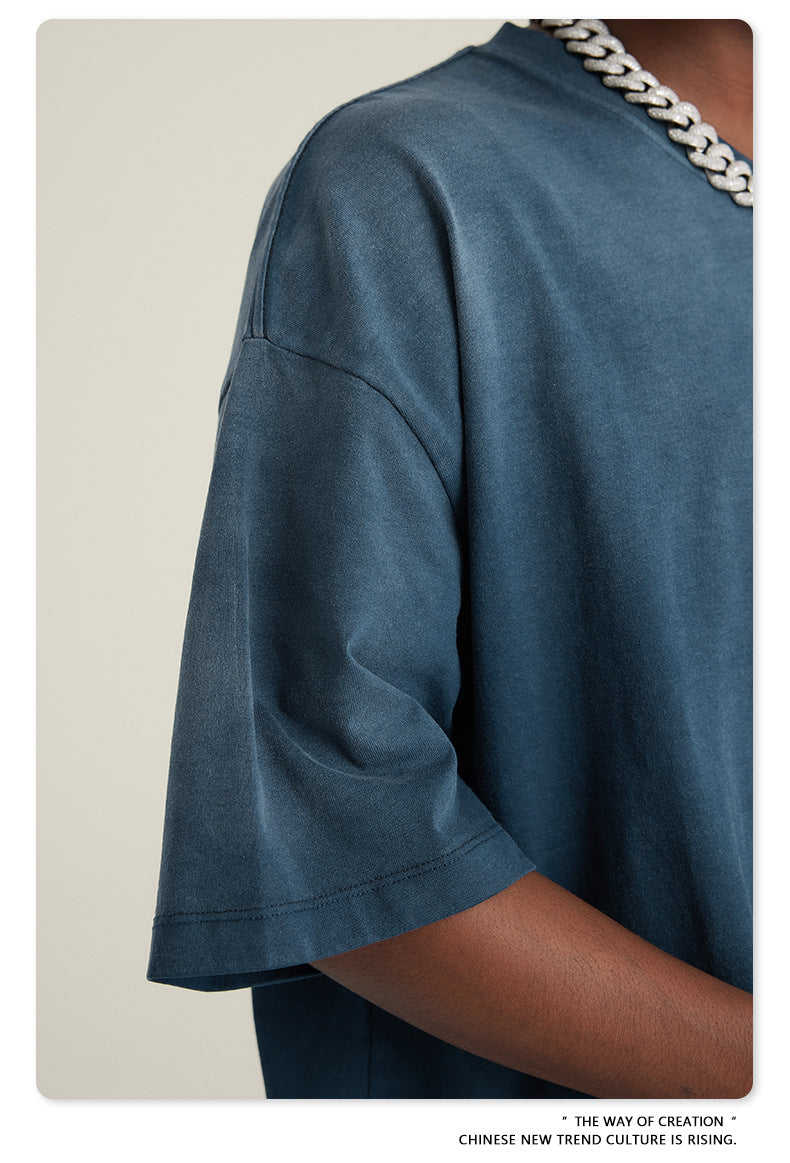 Washed Oversize Short-sleeve T-shirt WN6443