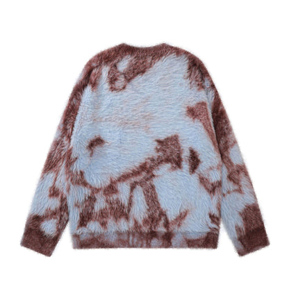 Tie-Dye Fake Mink Knit Sweater WN11000