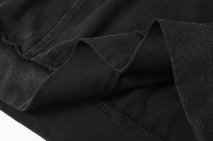 Washed Raw Hem Short Sleeve T-Shirt WN25528