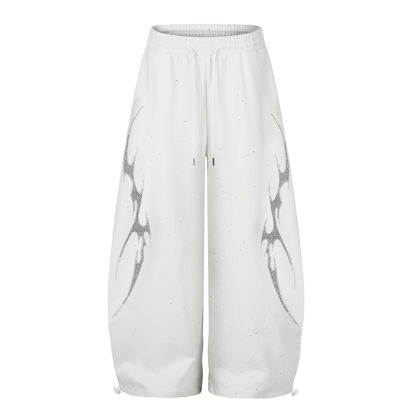 Tribal Print Drawstring Wide Leg Sweatpants WN25395