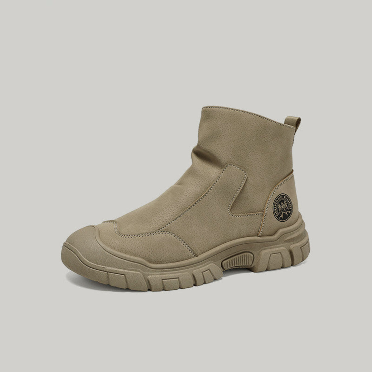 Side Zipper Workwear High-Top Boots WN23419