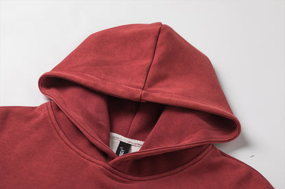 Washed Letter Print Hoodie WN25506
