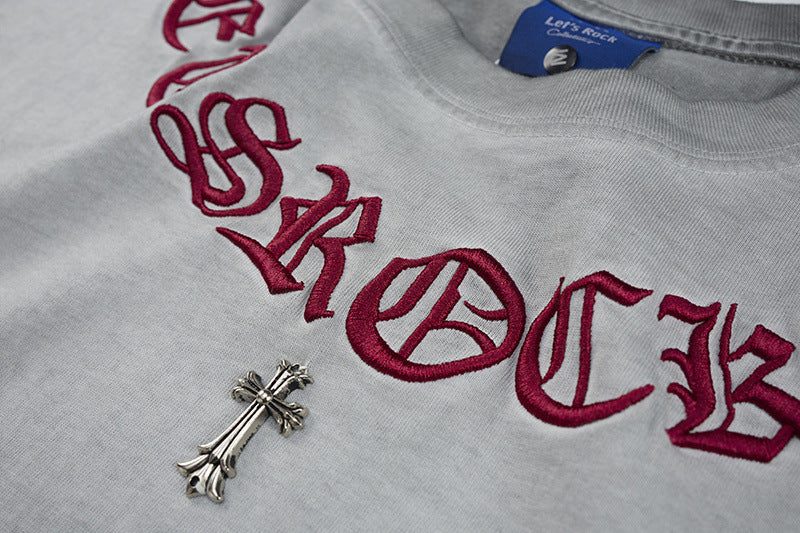 Washed Cross Logo Short Sleeve T-Shirt WN25796