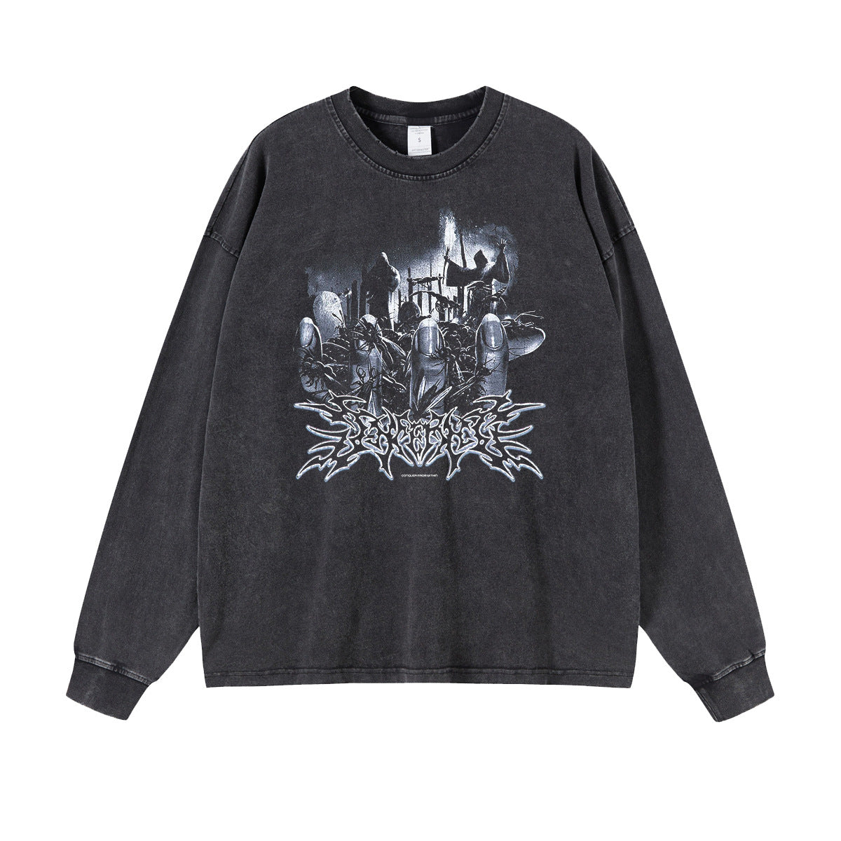 Digital Direct Print Oversize Long Sleeve T-Shirt WN9997