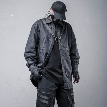 Deconstructed Utility Square-Neck Shirt WN22519