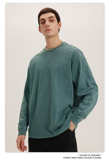 Oversize Washed Long Sleeve T-Shirt WN6052