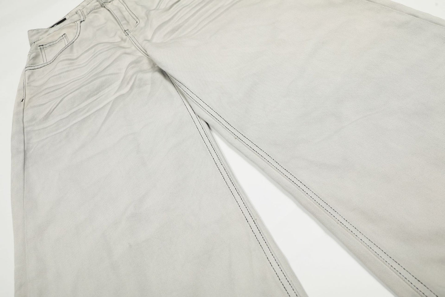 Washed Wide Leg Denim Jeans WN25437