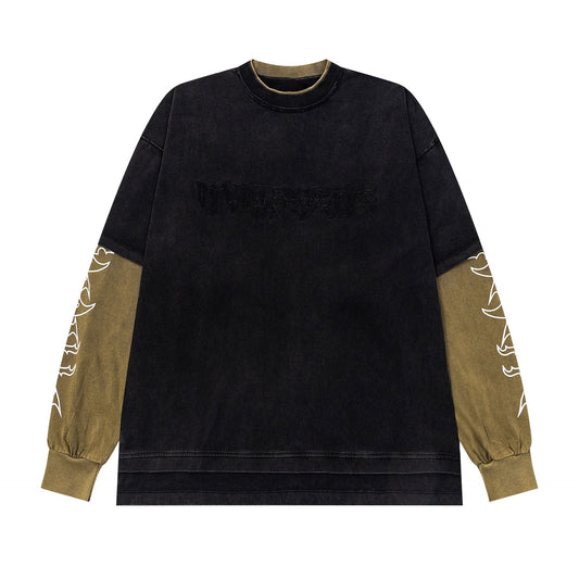 Oversize Fake Layered Sweatshirt WN13010