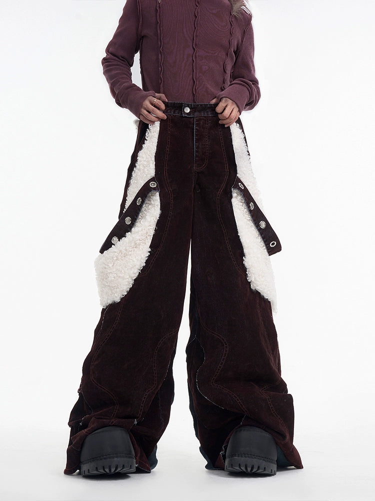 Velvet Tassel Cape-Style Layered Hoodie & Pants Setup WN12109