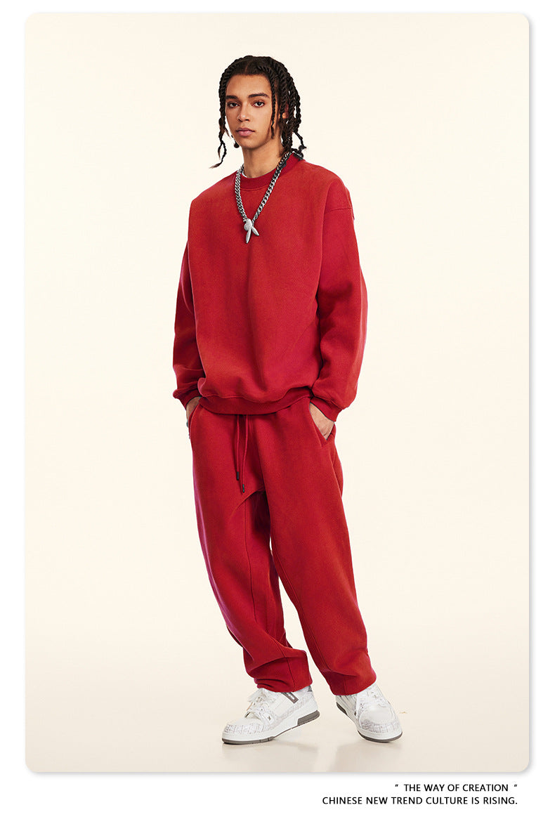 Fleece Lining Oversize Sweatshirt WN9928