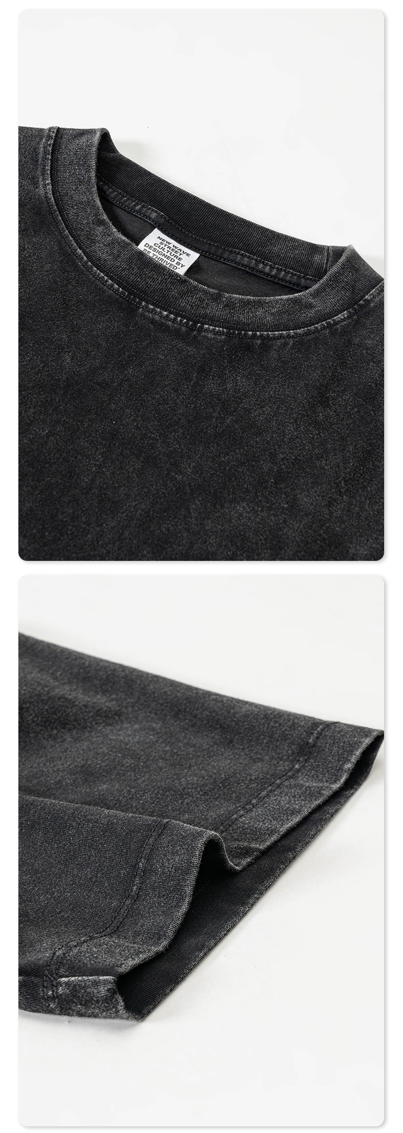 Washed Oversize Short-sleeve T-shirt WN6456