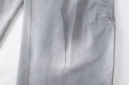 Washed Deconstructed Wide Leg Pants WN23036